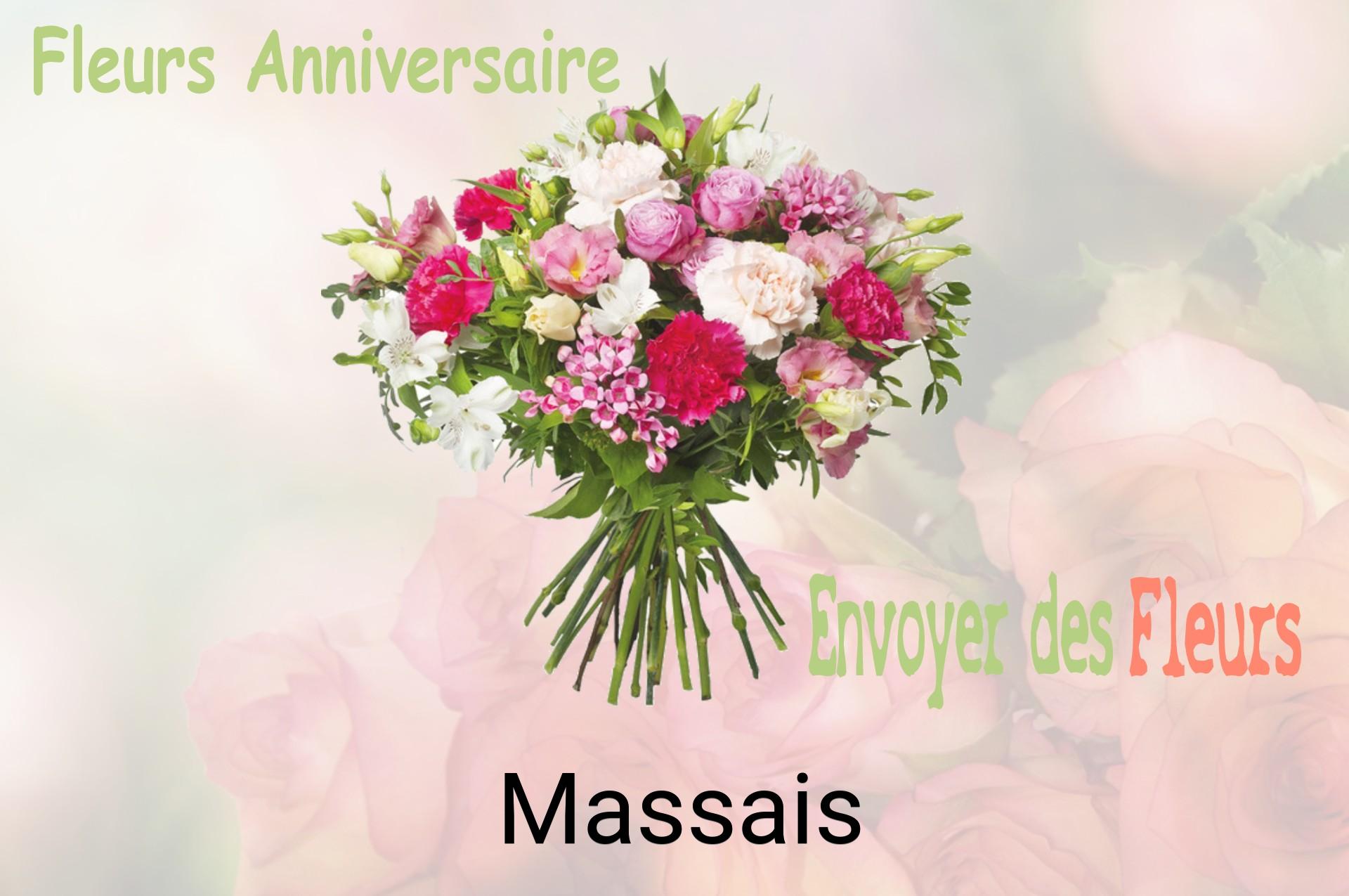 Bouquet de fleurs d’anniversaire livré à Massais