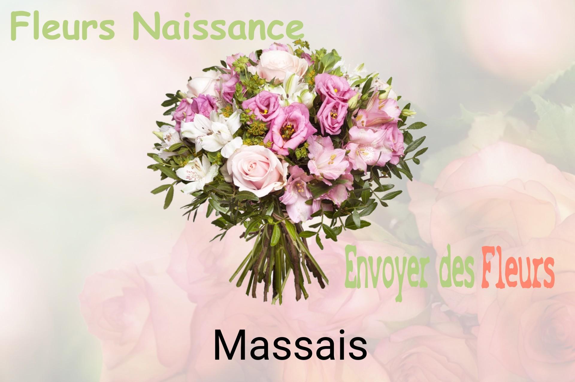 Bouquet de fleurs de naissance livré à Massais